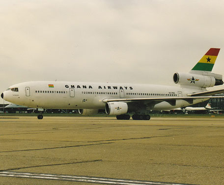 9G PHN McDonnell Douglas DC 10 30 Ghana -Airways