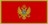 Flagge Montenegro