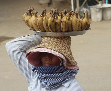 Frische Bananen